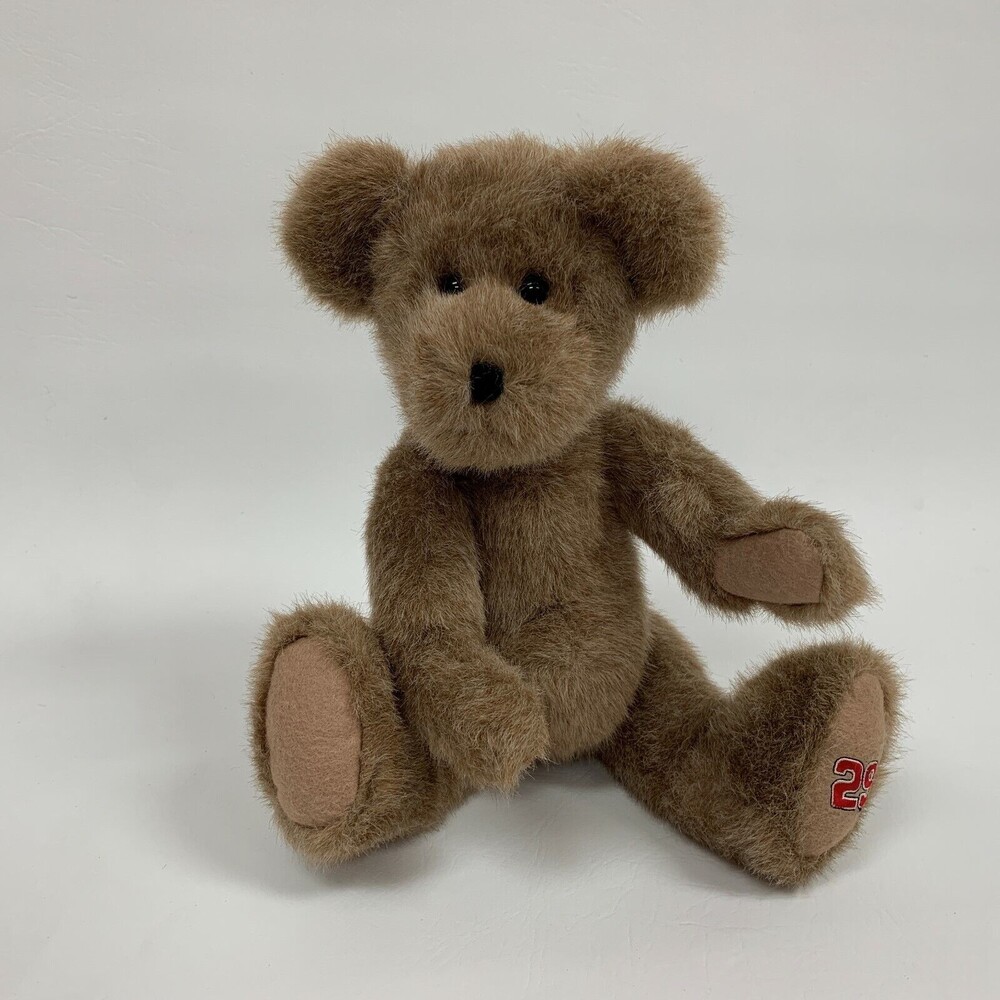 Boyd's Collection NASCAR Brown Bear Plush Movable Limbs‎ Head